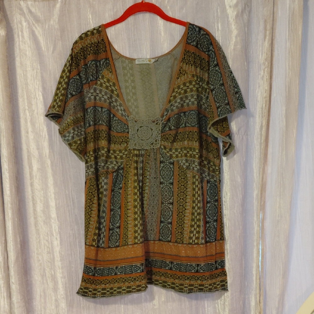 Unity World Wear Multicolor Boho Blouse
